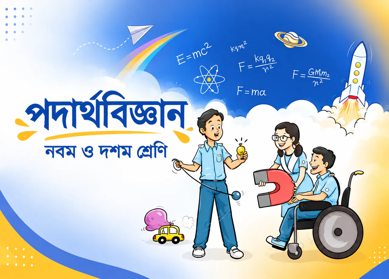 নবম শ্রেণির পদার্থবিজ্ঞান কোর্স — চুম্বক, বাল্ব আর সূত্র নিয়ে শিক্ষার্থীরা